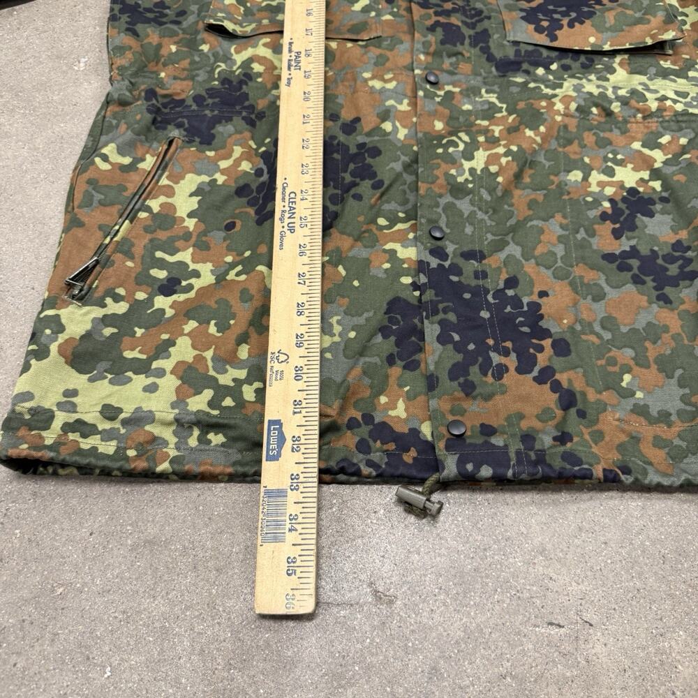 Vintage 2001 German Flektarn Field Jacket Parka Camo Large Military Surplus - Picture 6 of 7
